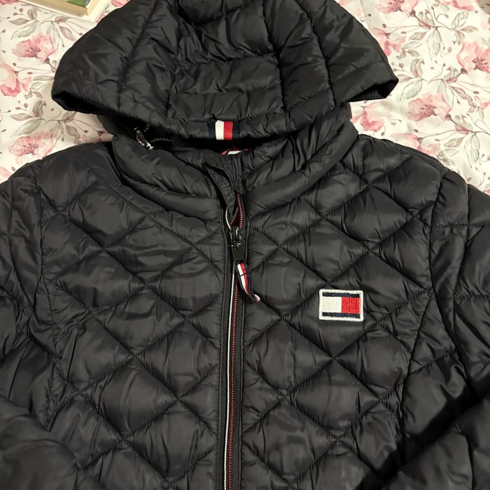Tommy Hilfiger Black Quilted Puffer Jacket